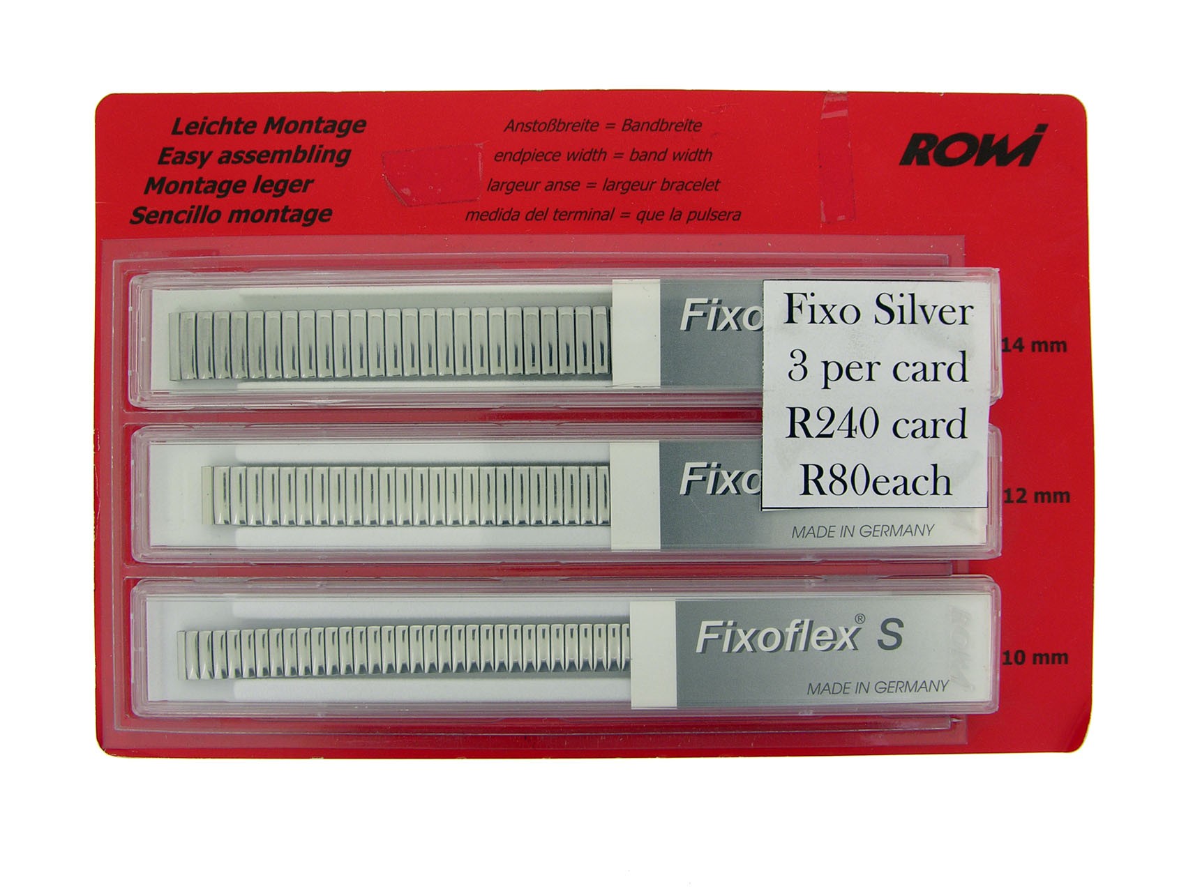 Rowi Fixo Silver 3 Per Card