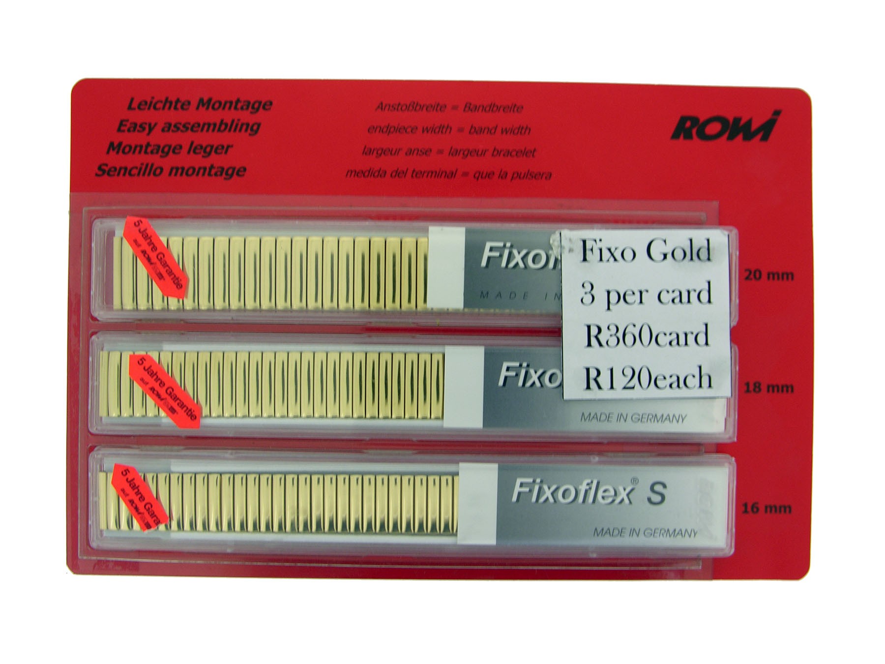 Rowi Fixo Gold 3 Per Card