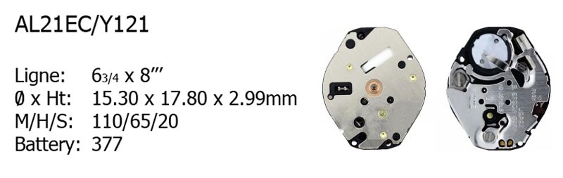 AL21EC Long Shaft Watch Movt