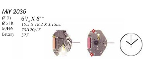 Watch Movt 2035 3HAND