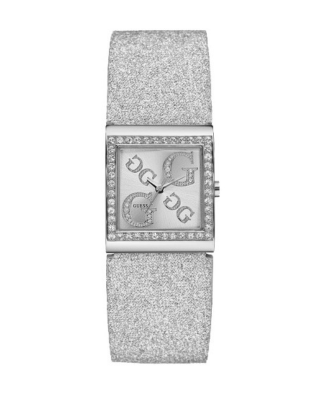 Lds Guess Silver Leather