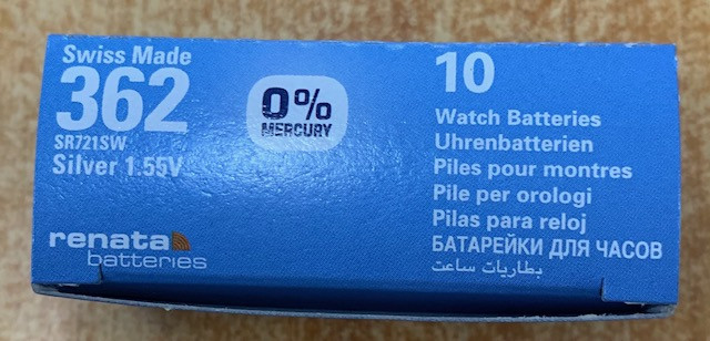 362 Renata Battery