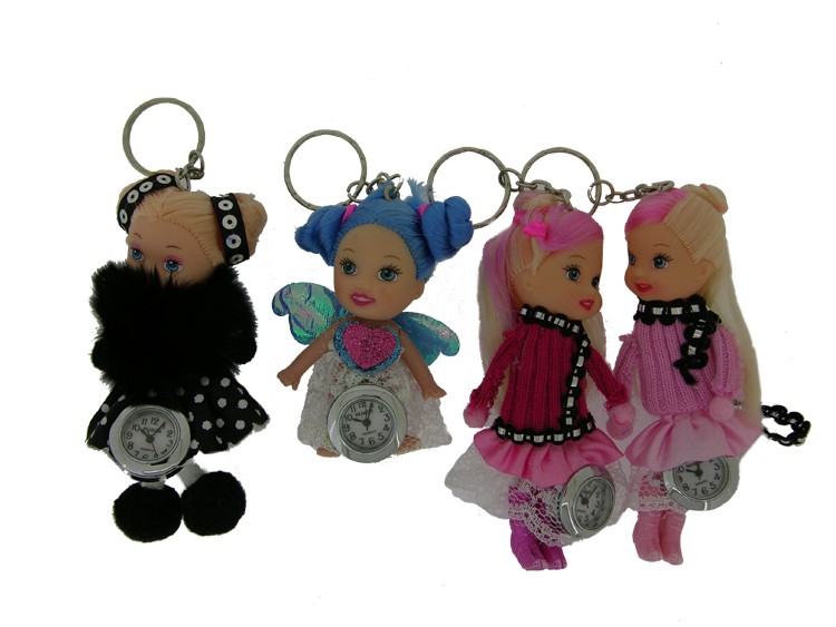 Doll Keyring With Watch