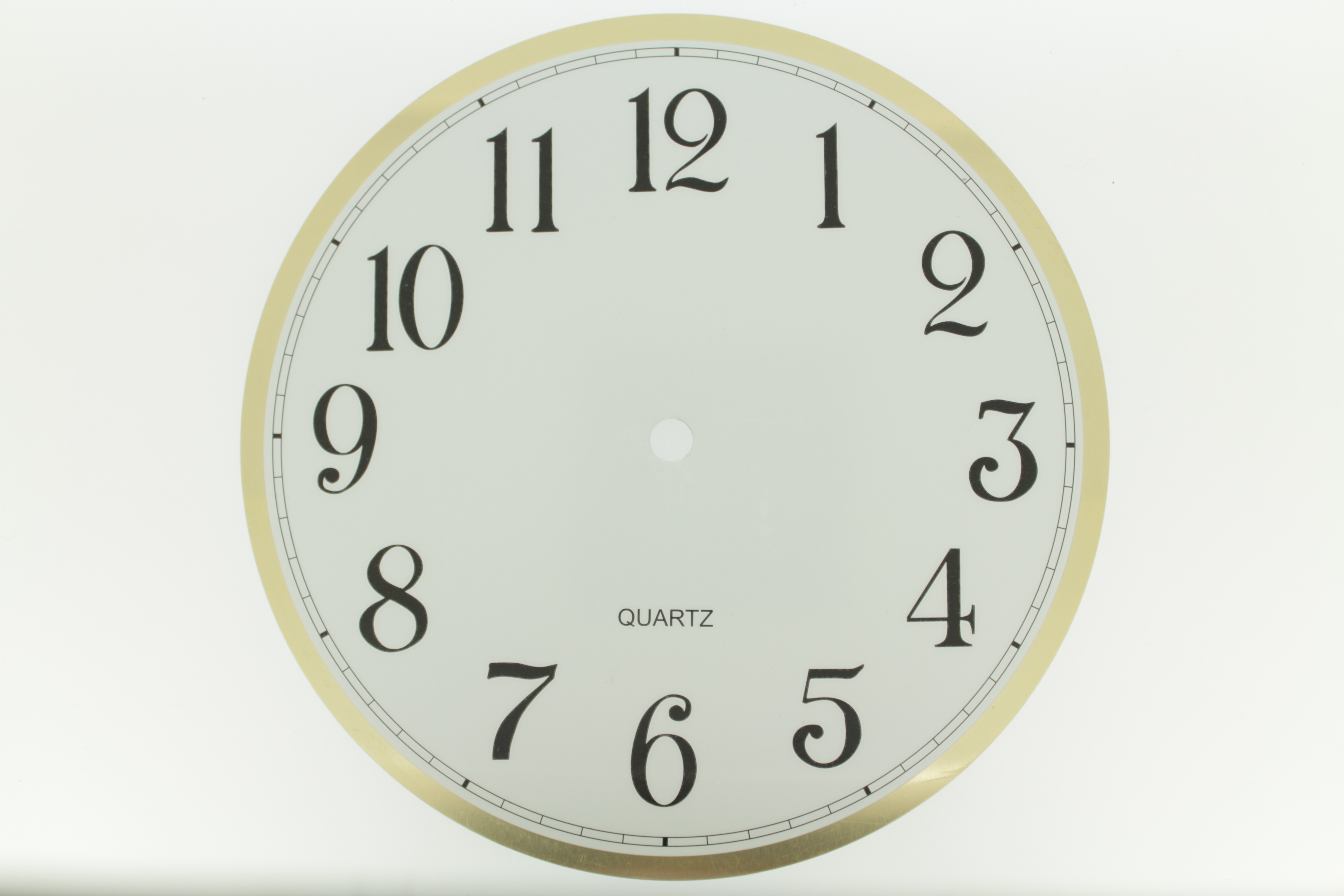 Clock Dial 200MM White Arabic
