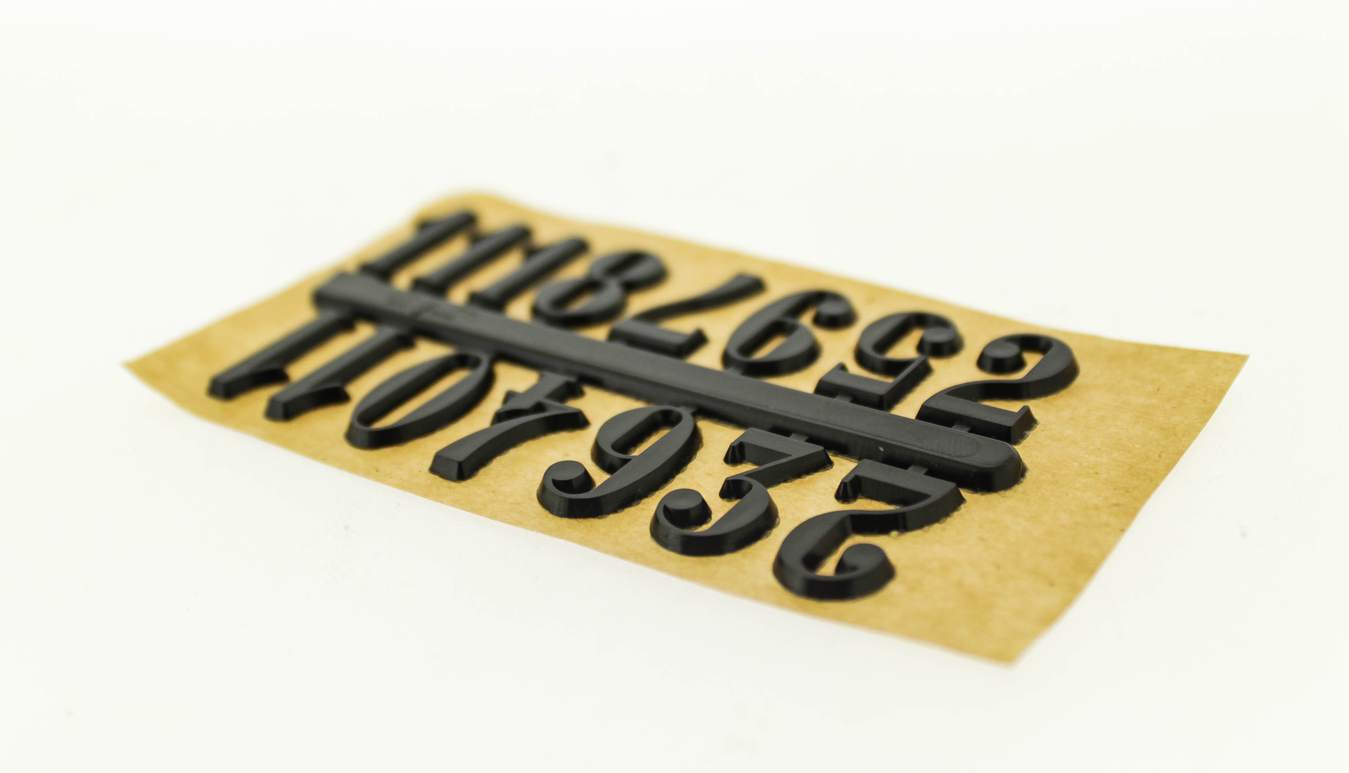 Numerals Arabic Black 20MM
