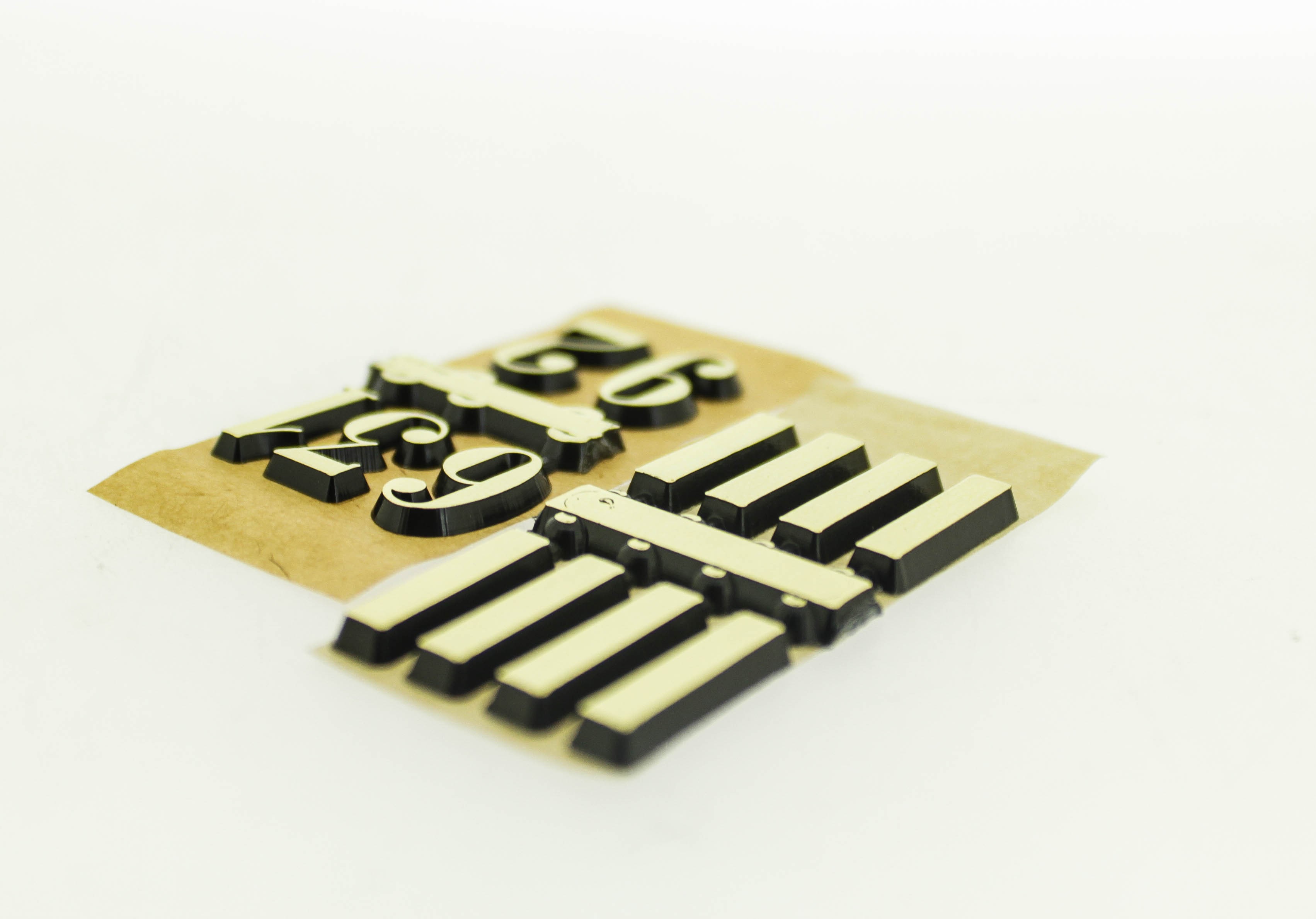 Numeral Arab Gold Stroke 16MM