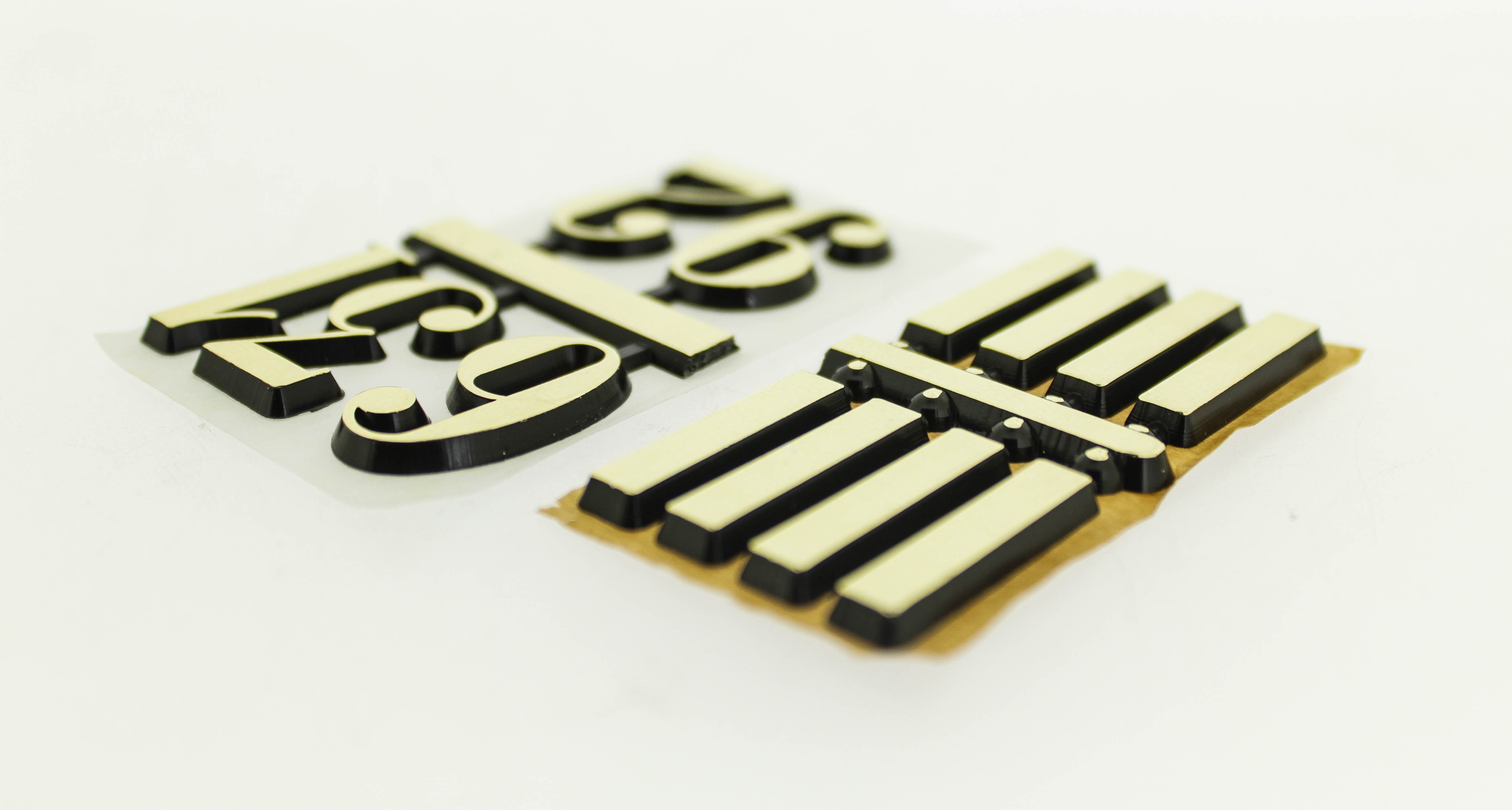 Numerals Arab Gold Stroke 25MM