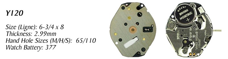 Watch Movt Y120 2HAND