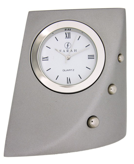 Matt Silver Clock